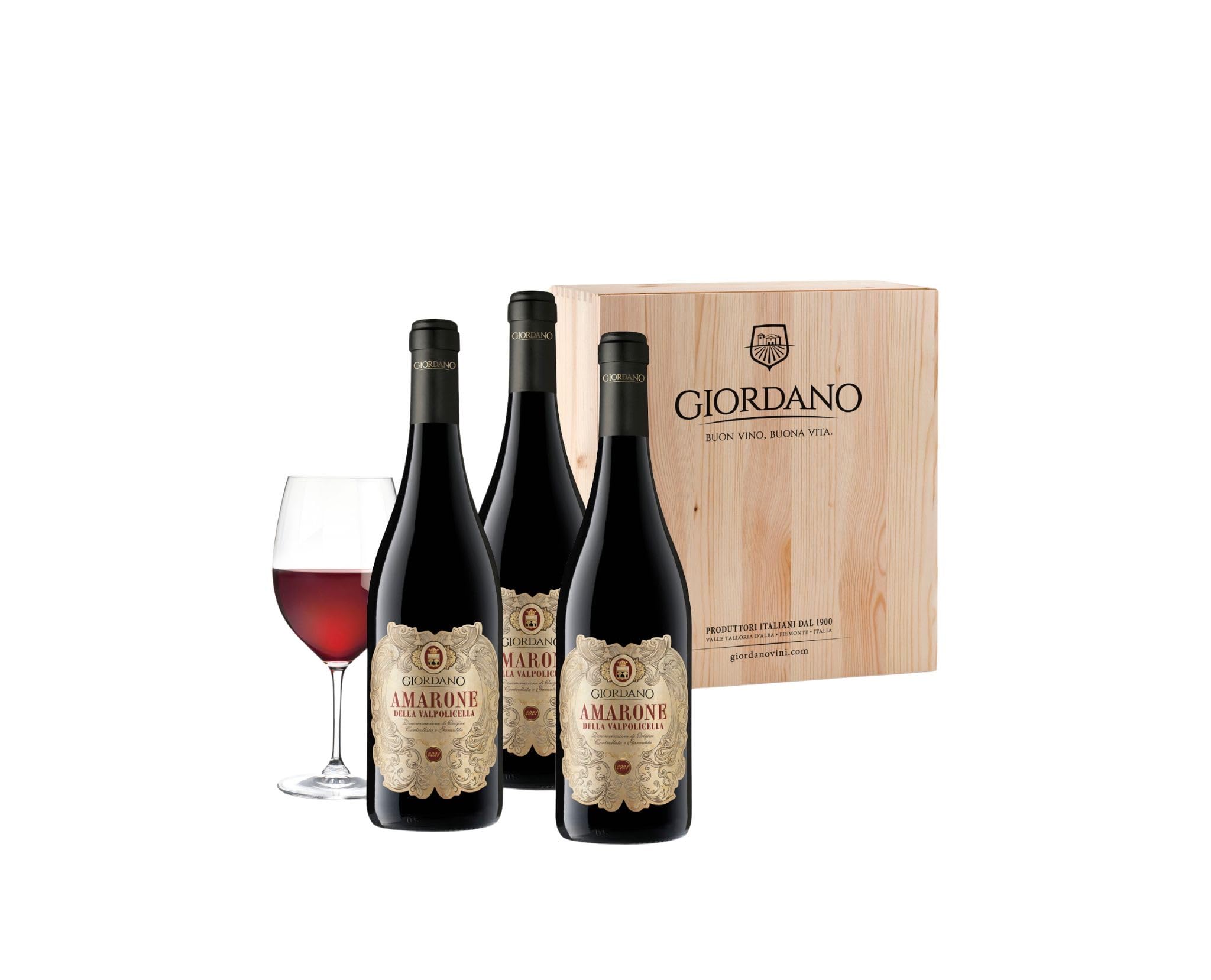  Giordano Amarone della Valpolicella DOCG 2021 - Bottiglie Secche da 3 Bottiglie per Uomini d'Affari
| Giordano Amarone 
